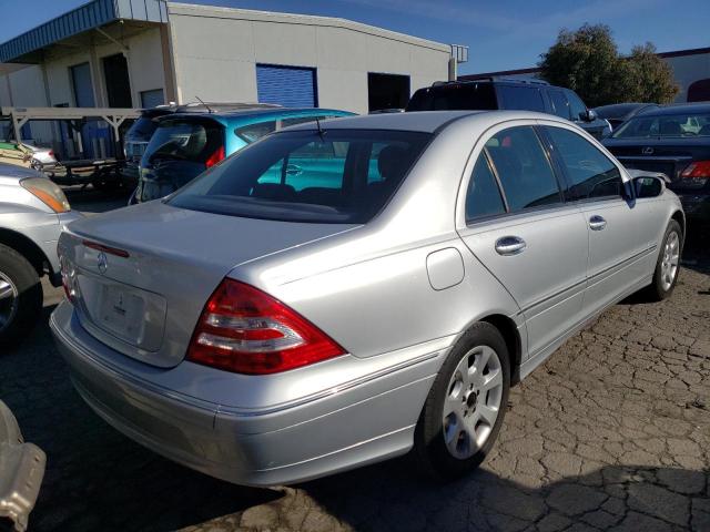 WDBRF54H06A871078 - 2006 MERCEDES-BENZ C 280 SILVER photo 4