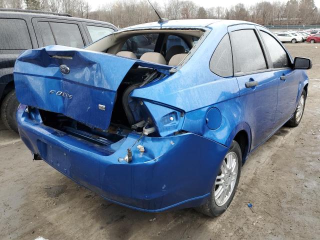 1FAHP3FN0BW158167 - 2011 FORD FOCUS BLUE photo 4