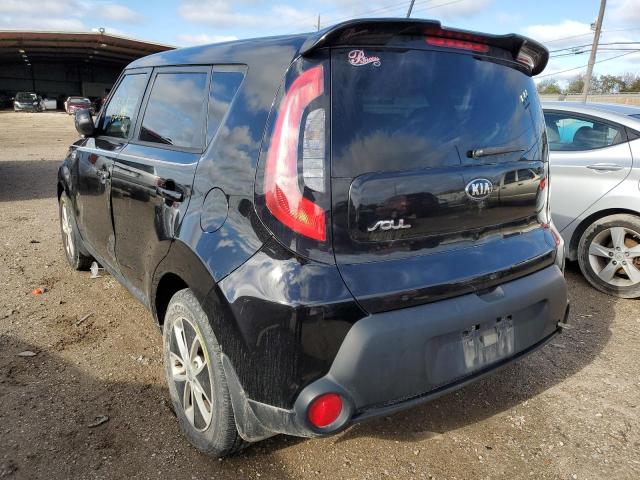 KNDJN2A21F7760424 - 2015 KIA SOUL BLACK photo 3