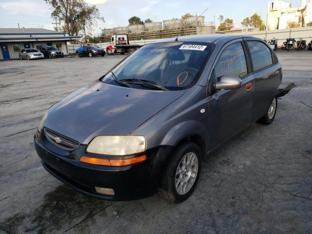 KL1TD566X6B546805 - 2006 CHEVROLET AVEO BASE SILVER photo 2