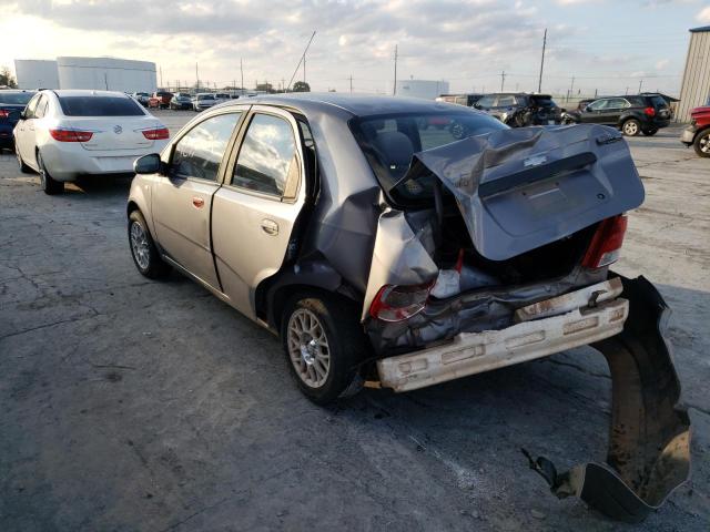 KL1TD566X6B546805 - 2006 CHEVROLET AVEO BASE SILVER photo 3