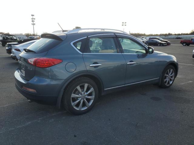 JNKAJ09E38M302319 - 2008 INFINITI EX35 BASE TEAL photo 3