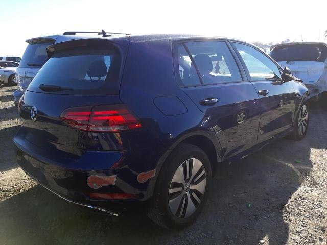 WVWKR7AU5KW909313 - 2019 VOLKSWAGEN E-GOLF SE BLUE photo 3