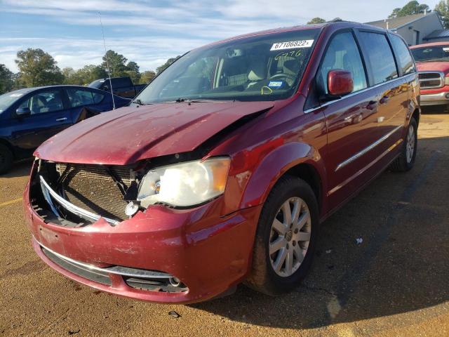 2C4RC1BG4CR226776 - 2012 CHRYSLER TOWN & COU RED photo 2