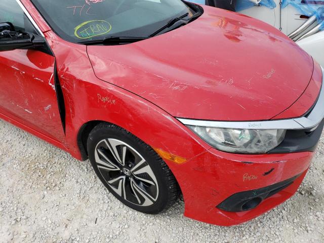 2HGFC1F74GH645690 - 2016 HONDA CIVIC EXL 红色 照片 9