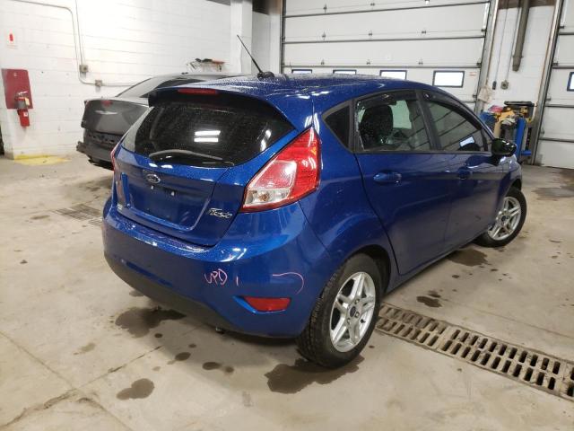 3FADP4EJ8KM142818 - 2019 FORD FIESTA SE BLUE photo 4