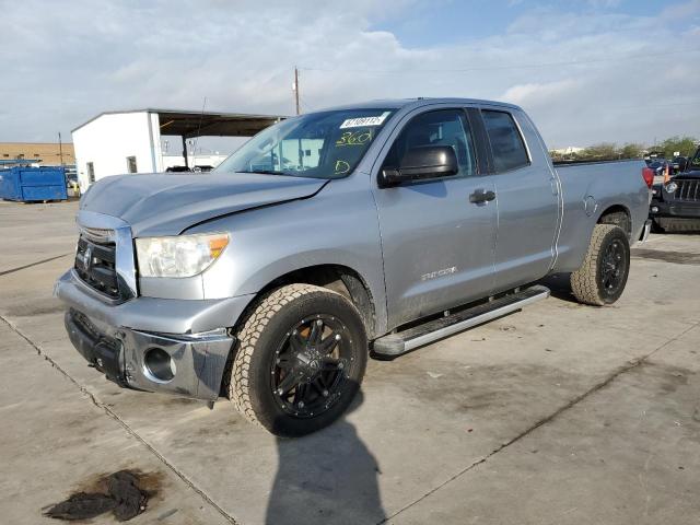 5TFRM5F18BX023772 - 2011 TOYOTA TUNDRA DOU SILVER photo 1