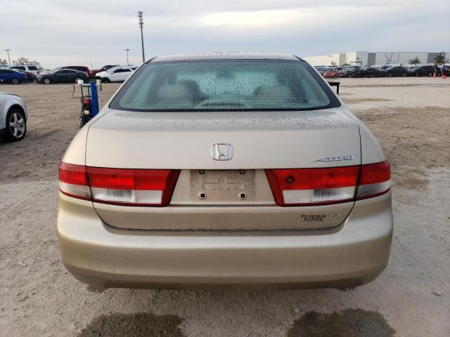 1HGCM56643A137405 - 2003 HONDA ACCORD EX TAN photo 6