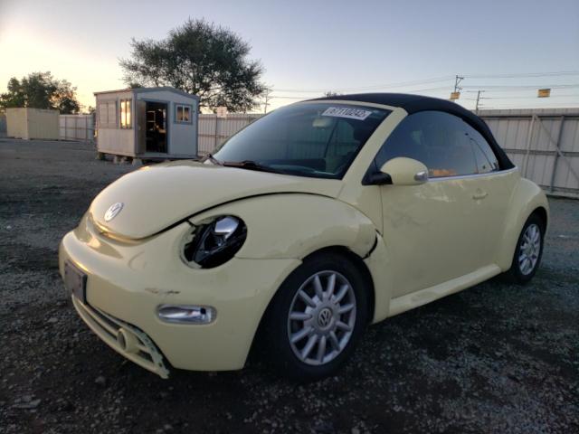 3VWCM31YX5M318443 - 2005 VOLKSWAGEN NEW BEETLE YELLOW photo 2