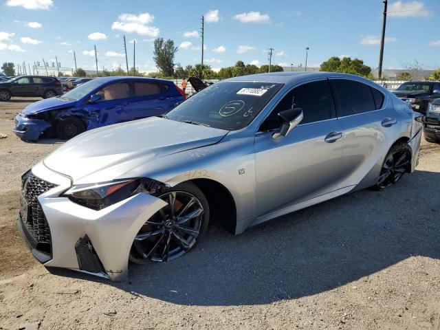 JTHGZ1B26N5050984 - 2022 LEXUS IS 350 F-S SILVER photo 1