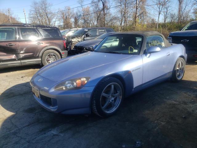 JHMAP21454T005596 - 2004 HONDA S2000 BLUE photo 2