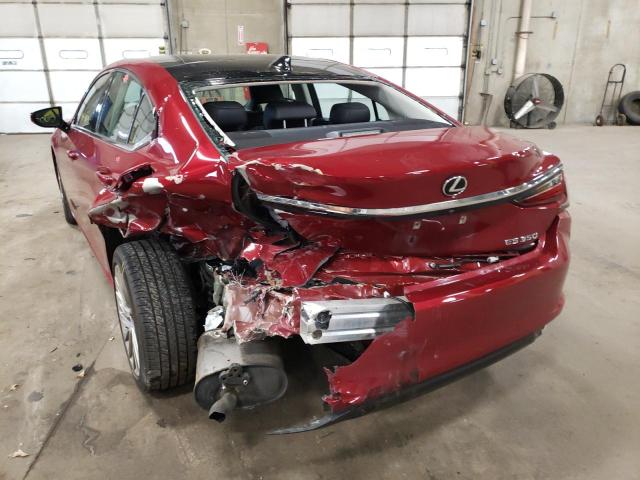 58AEZ1B10LU066346 - 2020 LEXUS ES 350 LUX RED photo 9