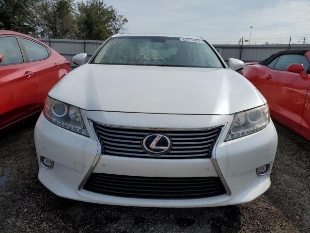 JTHBW1GG4E2057134 - 2014 LEXUS ES 300H WHITE photo 5