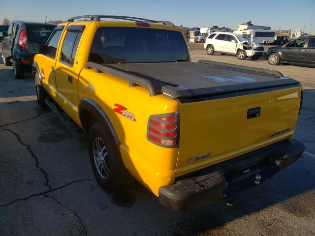 1GCDT13X33K160115 - 2003 CHEVROLET S TRUCK S1 YELLOW photo 3