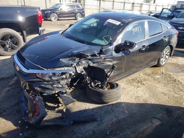 19XFC2F74HE202988 - 2017 HONDA CIVIC EX შავი ფოტო 2