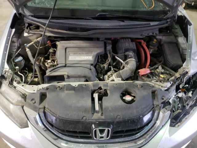 19XFB4F29EE000047 - 2014 HONDA CIVIC HYBR SILVER photo 7