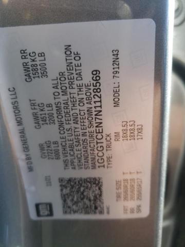 1GCGTCEN7N1128569 - 2022 CHEVROLET COLORADO L GRAY photo 10