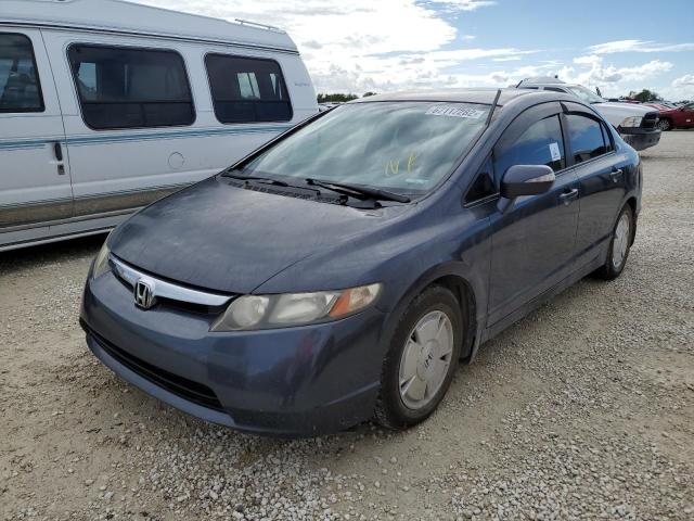 JHMFA36248S022339 - 2008 HONDA CIVIC HYBR CHARCOAL photo 2