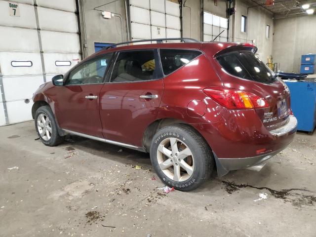 JN8AZ1MW3AW122174 - 2010 NISSAN MURANO S MAROON photo 2