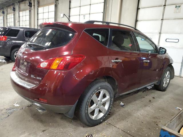 JN8AZ1MW3AW122174 - 2010 NISSAN MURANO S MAROON photo 3