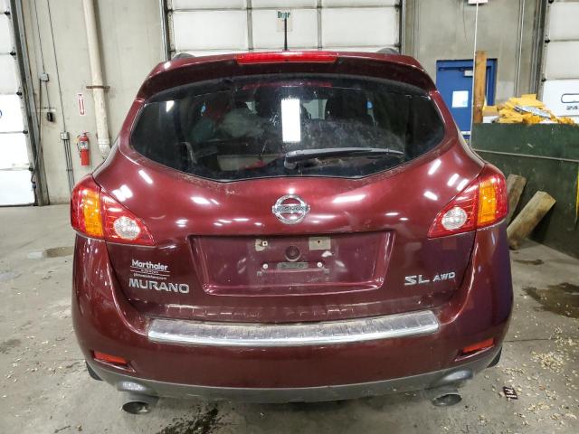 JN8AZ1MW3AW122174 - 2010 NISSAN MURANO S MAROON photo 6