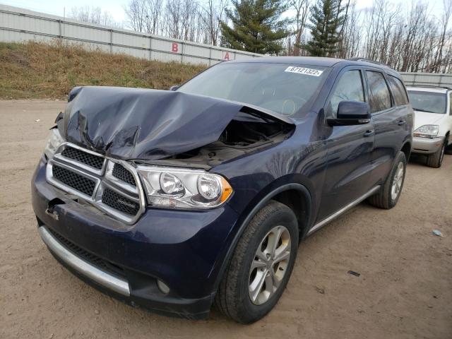 1C4RDJDGXCC159412 - 2012 DODGE DURANGO CR BLUE photo 2