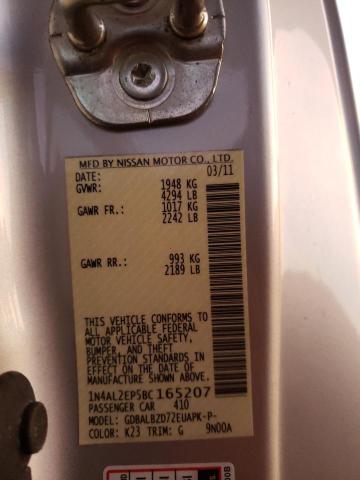 1N4AL2EP5BC165207 - 2011 NISSAN ALTIMA S SILVER photo 10