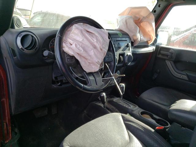 1C4AJWAG7DL513802 - 2013 JEEP WRANGLER S RED photo 8