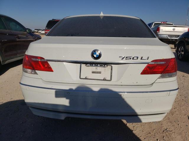 WBAHN83587DT67108 - 2007 BMW 750 WHITE photo 6