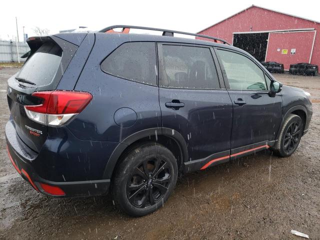 JF2SKEKC7KH594695 - 2019 SUBARU FORESTER S BLUE photo 3