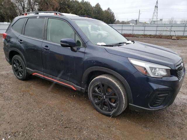 JF2SKEKC7KH594695 - 2019 SUBARU FORESTER S BLUE photo 4