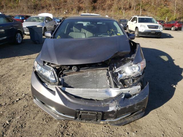 19XFB4F30EE200761 - 2014 HONDA CIVIC HYBR GRAY photo 5