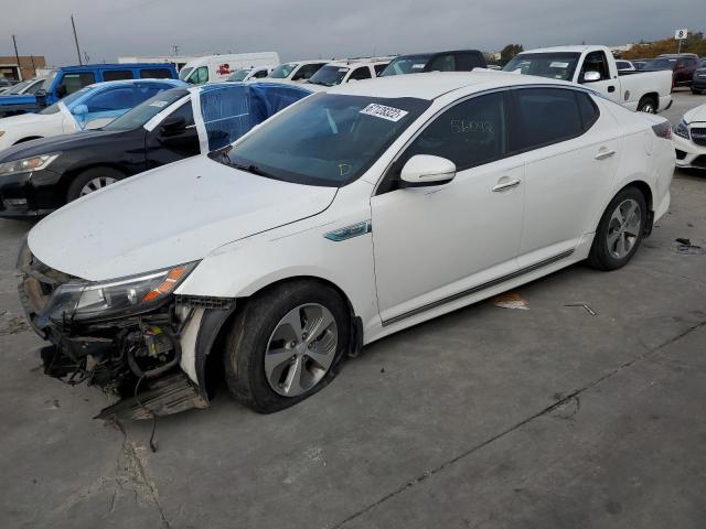 KNAGM4AD0G5092250 - 2016 KIA OPTIMA HYB WHITE photo 1