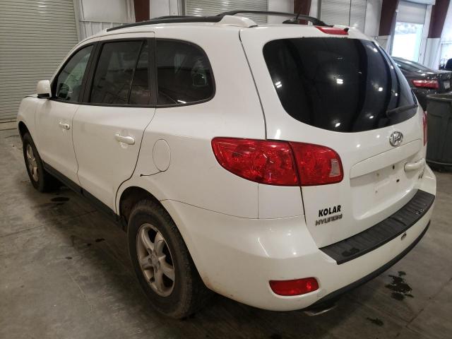 5NMSG73D37H051174 - 2007 HYUNDAI SANTA FE G WHITE photo 3