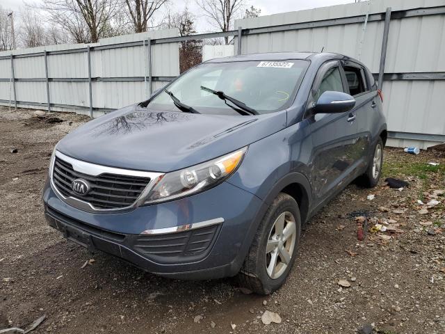 KNDPB3A23D7488383 - 2013 KIA SPORTAGE B BLUE photo 1