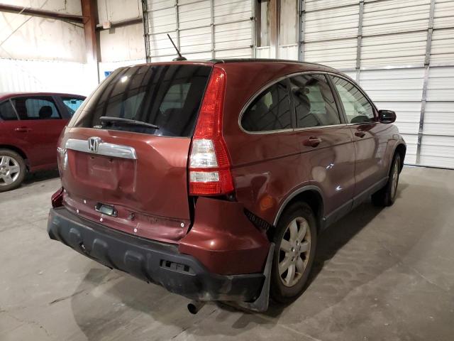 JHLRE48718C059749 - 2008 HONDA CR-V EXL RED photo 4