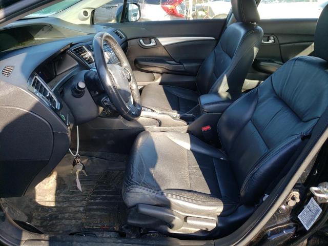 19XFB2F91DE253296 - 2013 HONDA CIVIC EXL Czarny zdjęcie 7