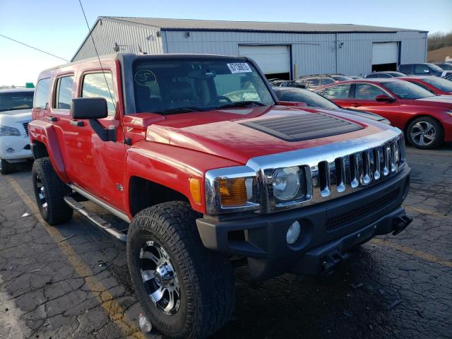 5GTDN13E378207227 - 2007 HUMMER H3 RED photo 1