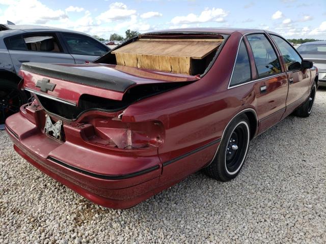 1G1BL52W4RR160690 - 1994 CHEVROLET CAPRICE CL მუქწითელი ფოტო 4