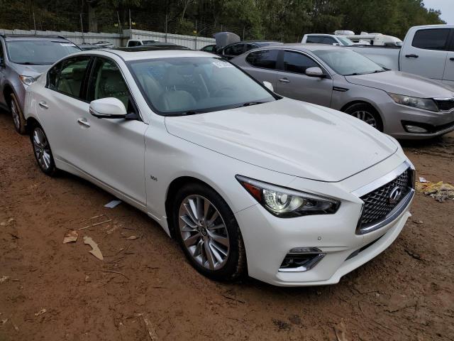 JN1EV7AP9JM350137 - 2018 INFINITI Q50 LUXE WHITE photo 4