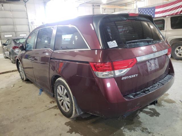 5FNRL5H66GB077181 - 2016 HONDA ODYSSEY EX BURGUNDY photo 2