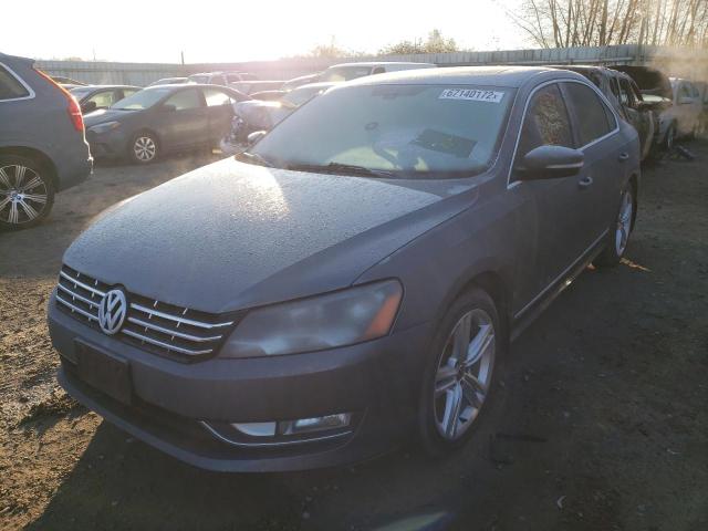 1VWCN7A3XDC148478 - 2013 VOLKSWAGEN PASSAT SEL GRAY photo 2