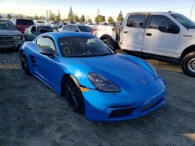 WP0AA2A85NS255160 - 2022 PORSCHE CAYMAN BAS BLUE photo 1