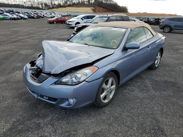 4T1FA38P55U049880 - 2005 TOYOTA CAMRY SOLA BLUE photo 2