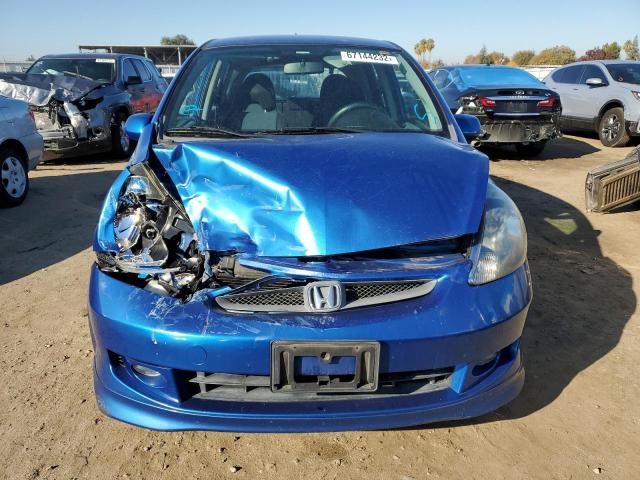 JHMGD38668S000581 - 2008 HONDA FIT SPORT BLUE photo 5