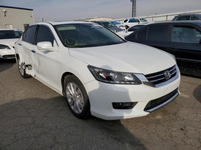 1HGCR3F87EA037938 - 2014 HONDA ACCORD EXL WHITE photo 1