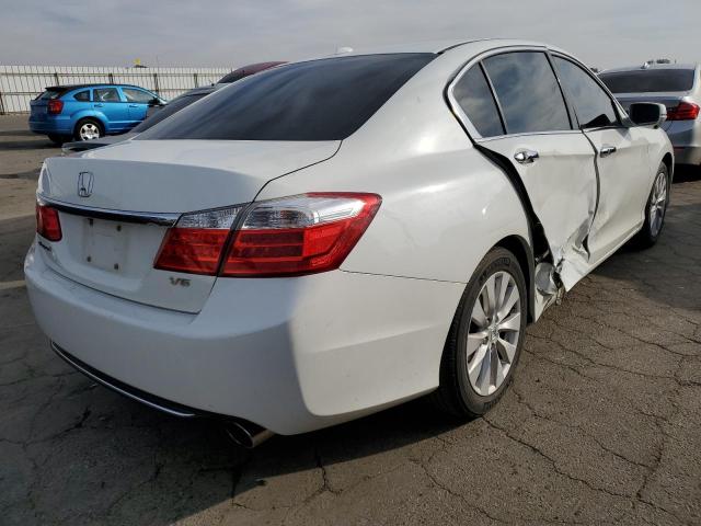 1HGCR3F87EA037938 - 2014 HONDA ACCORD EXL WHITE photo 4