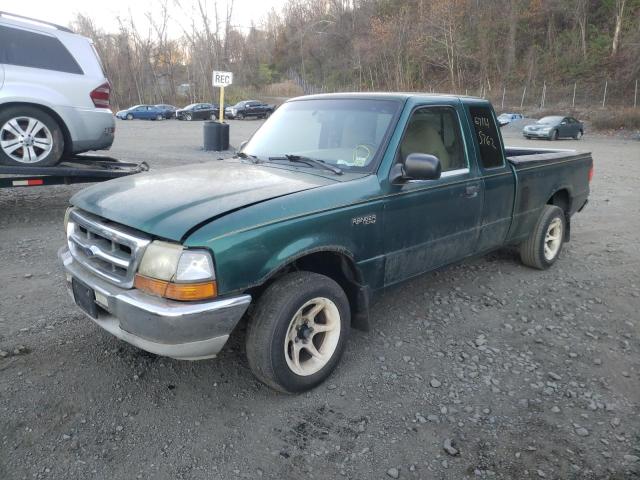 1FTYR14V6YTA32854 - 2000 FORD RANGER SUP GREEN photo 2