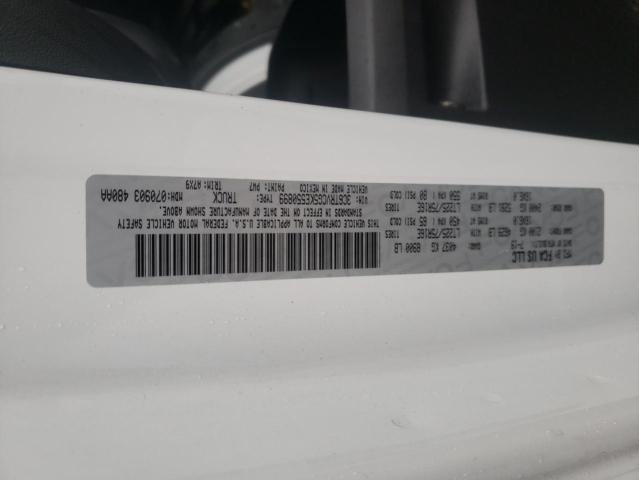 3C6TRVCG5KE550899 - 2019 RAM PROMASTER WHITE photo 10
