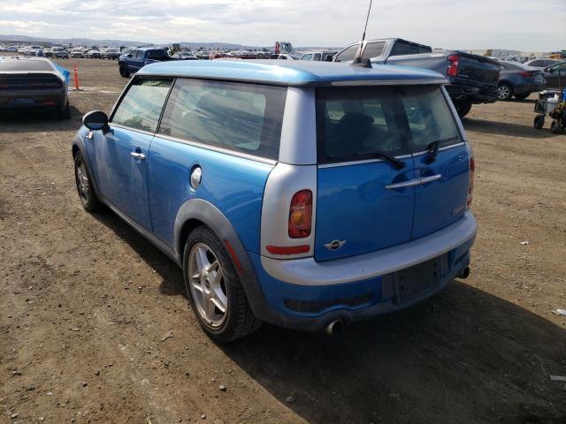 WMWMM33549TP72864 - 2009 MINI COOPER S C BLUE photo 3